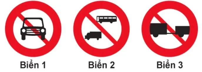 Hình gốc của câu 301: đối chiếu vị trí xe, biển và hướng mũi tên với câu hỏi.