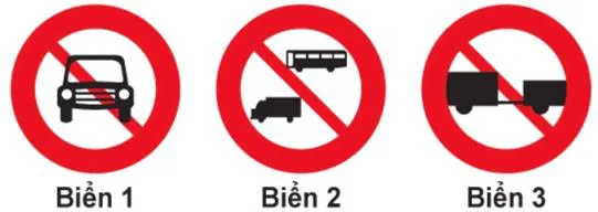Hình gốc của câu 302: đối chiếu vị trí xe, biển và hướng mũi tên với câu hỏi.