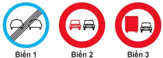 Hình gốc của câu 308: đối chiếu vị trí xe, biển và hướng mũi tên với câu hỏi.