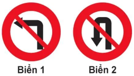 Hình gốc của câu 313: đối chiếu vị trí xe, biển và hướng mũi tên với câu hỏi.