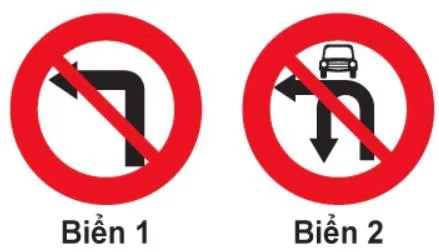 Hình gốc của câu 316: đối chiếu vị trí xe, biển và hướng mũi tên với câu hỏi.
