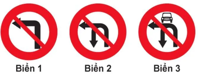 Hình gốc của câu 318: đối chiếu vị trí xe, biển và hướng mũi tên với câu hỏi.