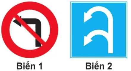 Hình gốc của câu 322: đối chiếu vị trí xe, biển và hướng mũi tên với câu hỏi.