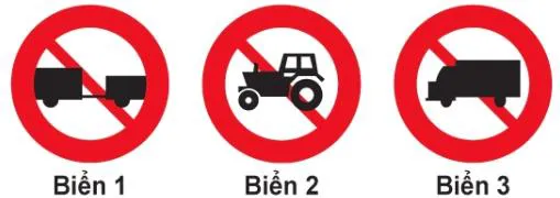 Hình gốc của câu 341: đối chiếu vị trí xe, biển và hướng mũi tên với câu hỏi.