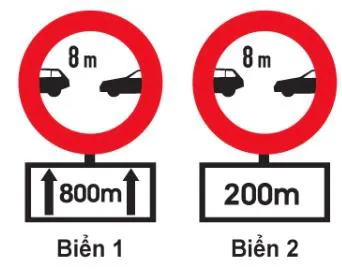 Hình gốc của câu 353: đối chiếu vị trí xe, biển và hướng mũi tên với câu hỏi.