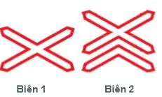 Hình gốc của câu 377: đối chiếu vị trí xe, biển và hướng mũi tên với câu hỏi.
