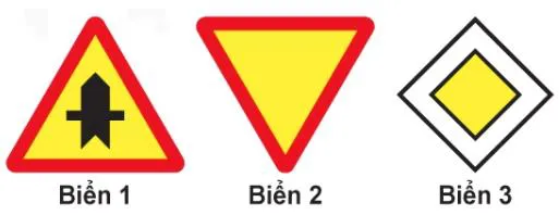 Hình gốc của câu 381: đối chiếu vị trí xe, biển và hướng mũi tên với câu hỏi.