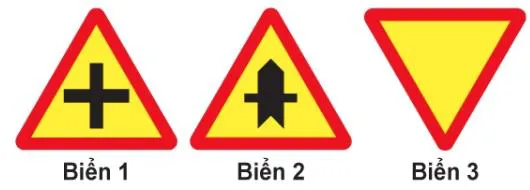 Hình gốc của câu 387: đối chiếu vị trí xe, biển và hướng mũi tên với câu hỏi.