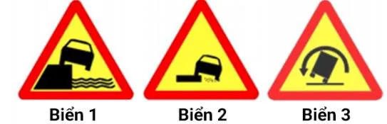 Hình gốc của câu 407: đối chiếu vị trí xe, biển và hướng mũi tên với câu hỏi.