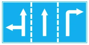 Hình gốc của câu 431: đối chiếu vị trí xe, biển và hướng mũi tên với câu hỏi.