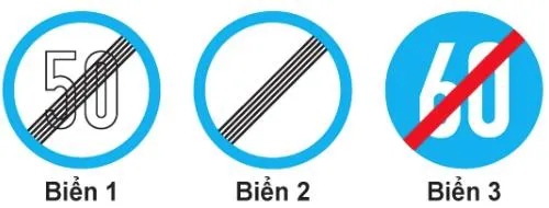 Hình gốc của câu 436: đối chiếu vị trí xe, biển và hướng mũi tên với câu hỏi.