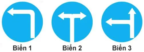 Hình gốc của câu 440: đối chiếu vị trí xe, biển và hướng mũi tên với câu hỏi.