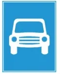 Hình gốc của câu 462: đối chiếu vị trí xe, biển và hướng mũi tên với câu hỏi.