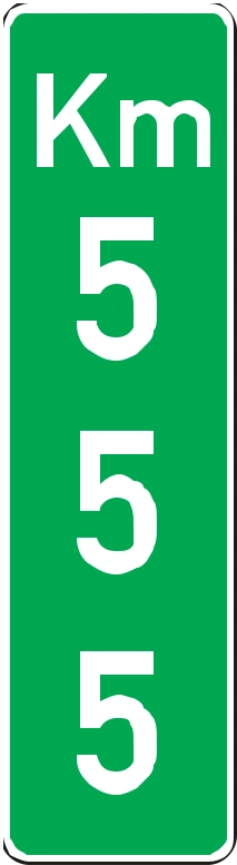 Biển số IE.460 chỉ dẫn cột lý trình kilômét