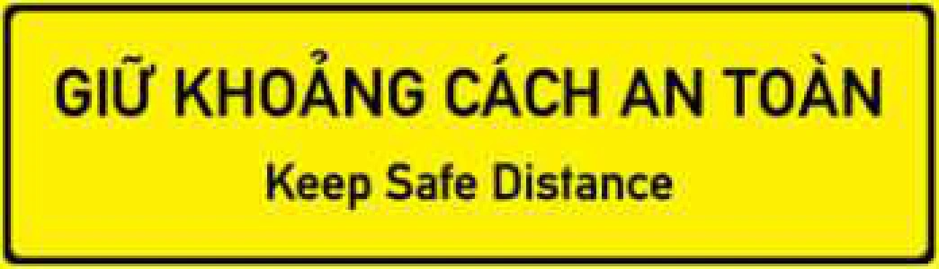 Biển số IE.471 chỉ dẫn giữ khoảng cách lái xe an toàn